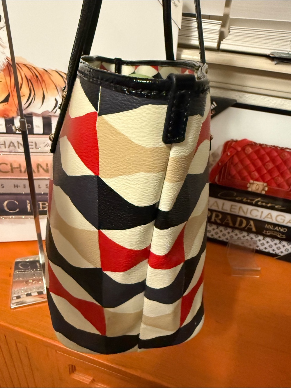 kate spade Multicolor Geometric Story Book Tote - Picture 4 of 13